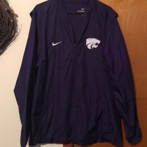 Kansas State pullover windbreaker